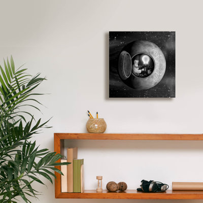  'Man In The Moon' by John Hovenstine Canvas Wall Art, 12" x 12"