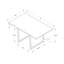 Modern Dining Table 60", Rectangular Grey Laminate Top, Metal Leg Support, Kitchen & Room, Seats 4 60" For And Kitchen, Cover, Installation Component, Look,