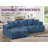 109" Channel Tufted Upholstered L-Shape Sectional Sofa Chaise-532550535-532550528-510887628