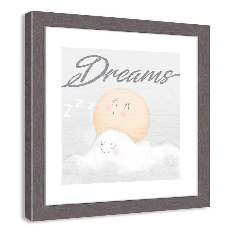 Sweet Dreams Plants & Flowers, 16" H x 16" W x 0.63" D, White Framed