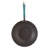 Rachael Ray Cucina Hard Anodized Nonstick Stir Fry Pan with Lid, 11 Inch, Gray, Agave Blue Handles