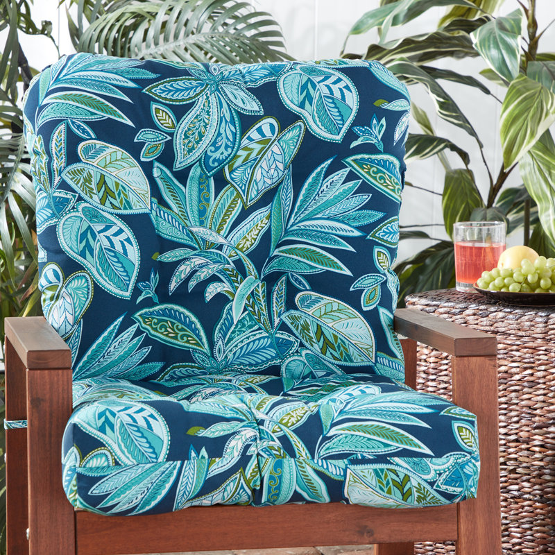 Coussin de chaise d'extérieur Lester, 1, Bois de crête botanique, H 21 po x l 21 po x P 21 po