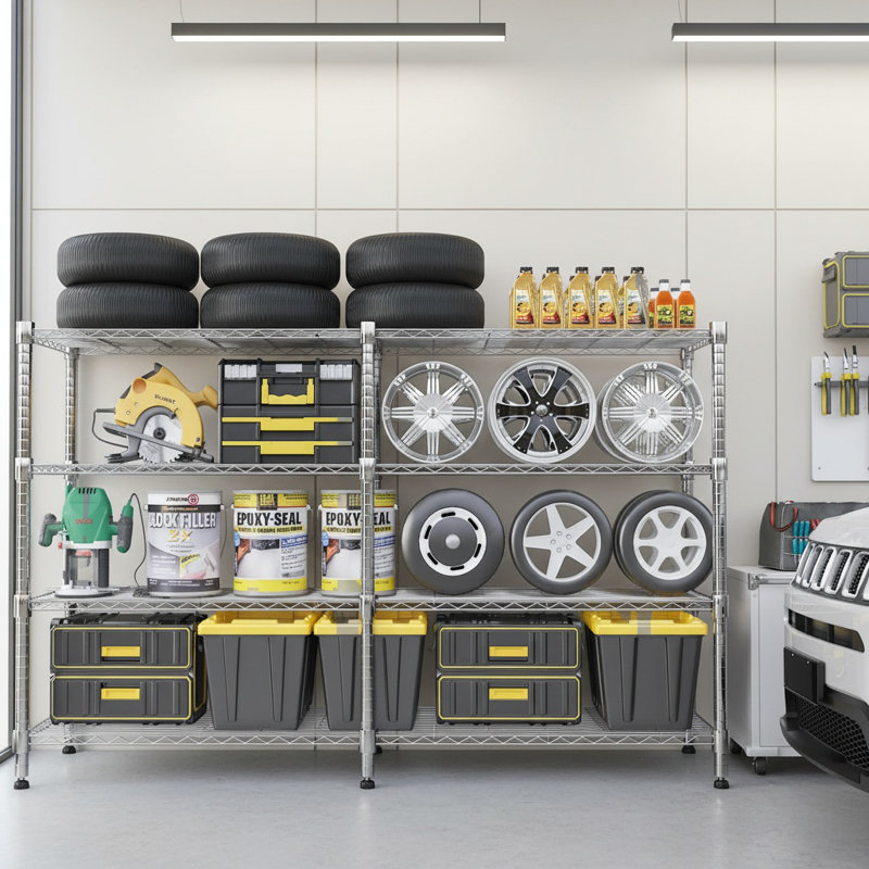 Yelena 180cm W Metal Shelving Unit