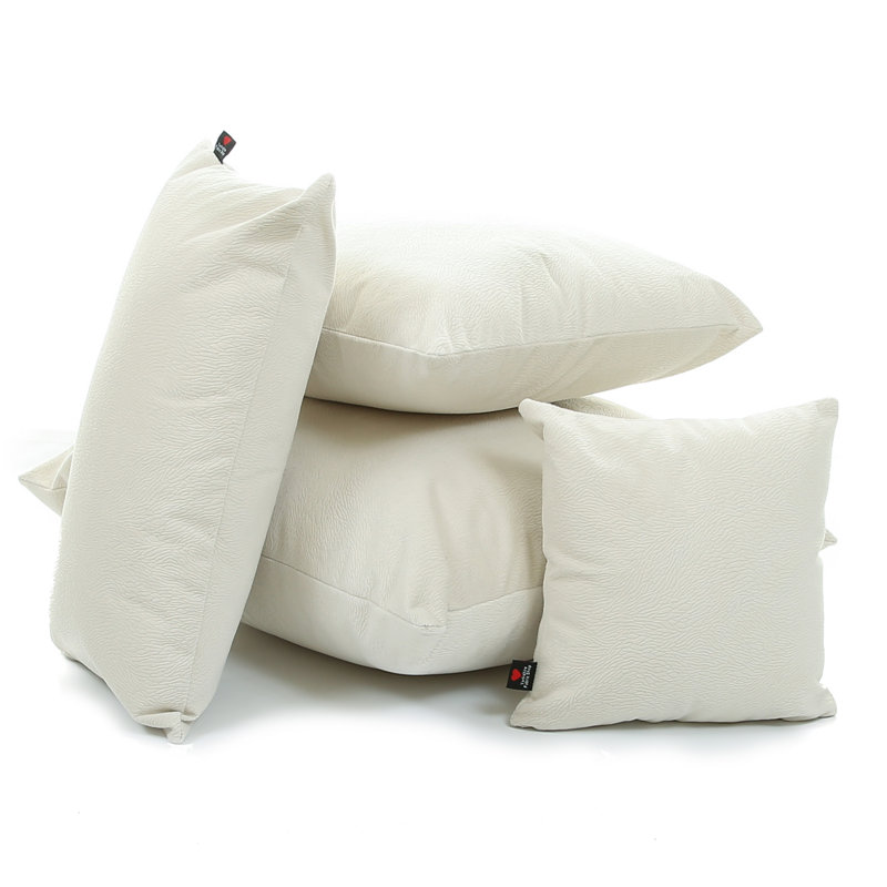 Alvaro Square Cushion, 28 x 28cm, White