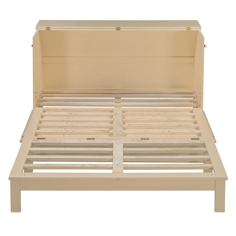 Grand lit escamotable avec grands tiroirs, Gold, Grand lit