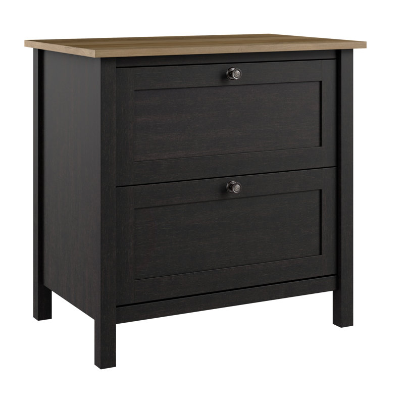 Siena 31'' Wide 2 - Drawer File Cabinet, Dark Bronze/Brown