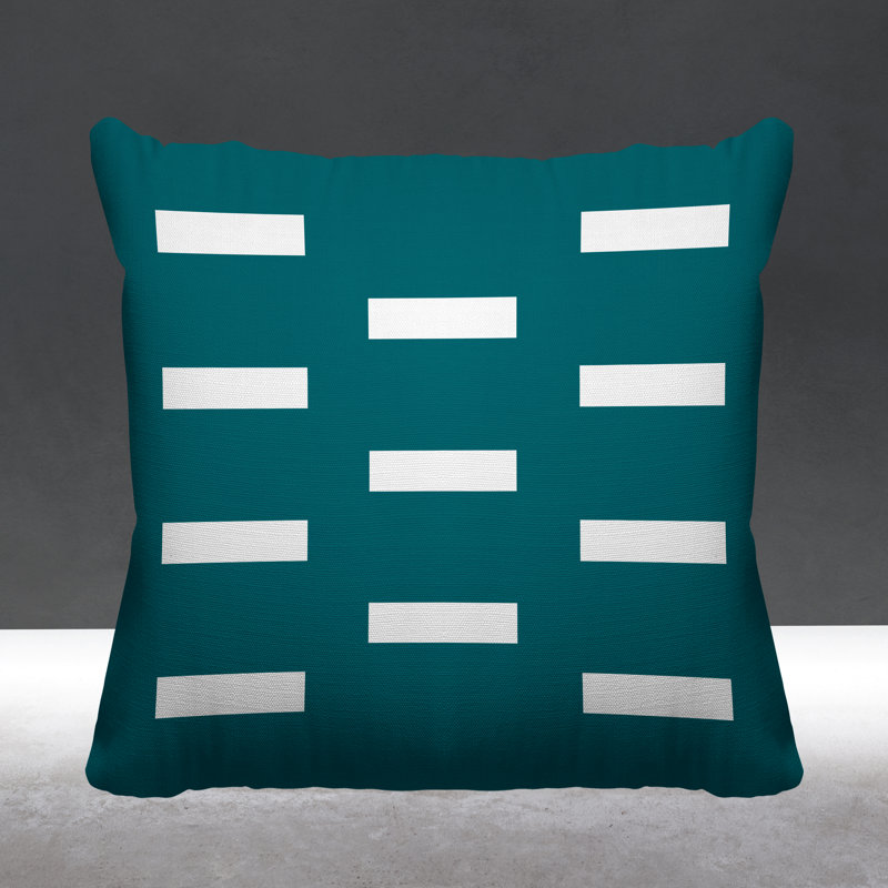 Coussin décoratif intérieur / extérieur Luella, L 19 po x H 19 po, Vert