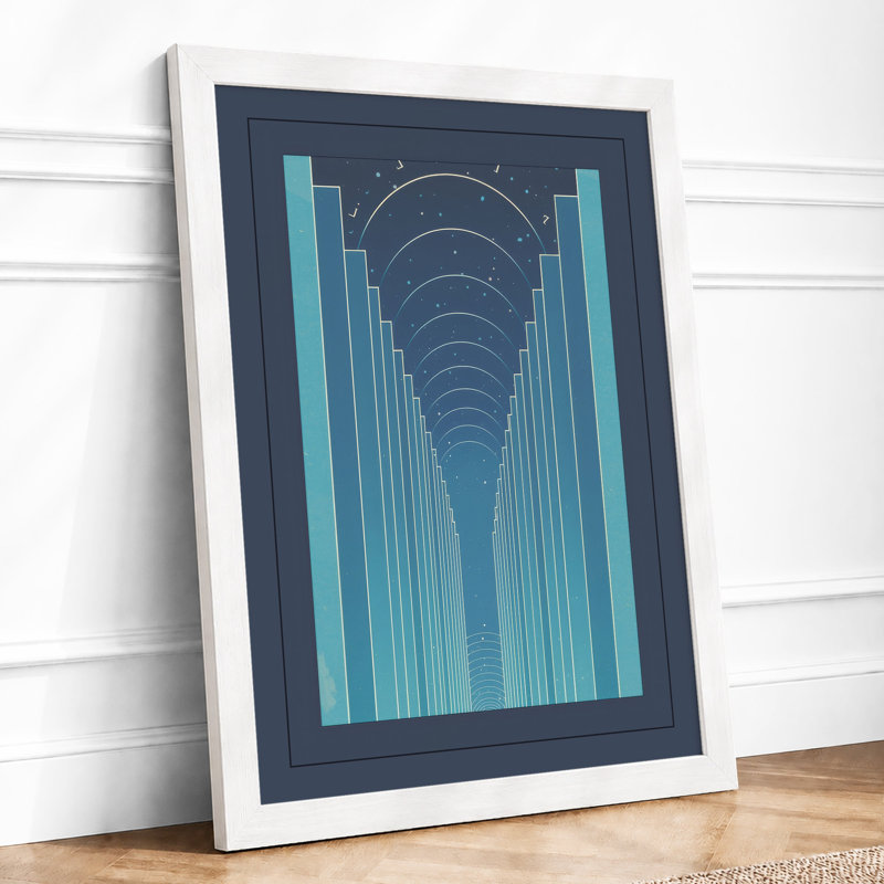 Infinite Passage Industrial - Framed Print, A1 - 84.1 x 59.4 cm, White