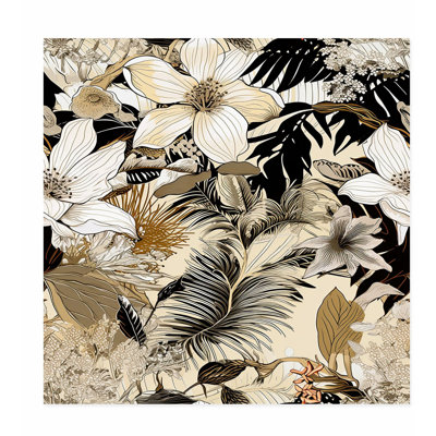 «Floral Luxe Flowers III», reproduction d'art moderne sans cadre
