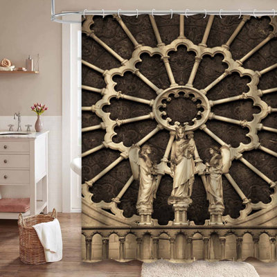 Rideau de douche Paris avec 12 crochets Paris