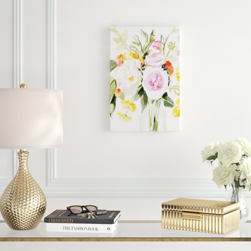 Loose Arrangement II by Victoria Borges - Painting Print, Wrapped Canvas, 30cm H x 20cm W