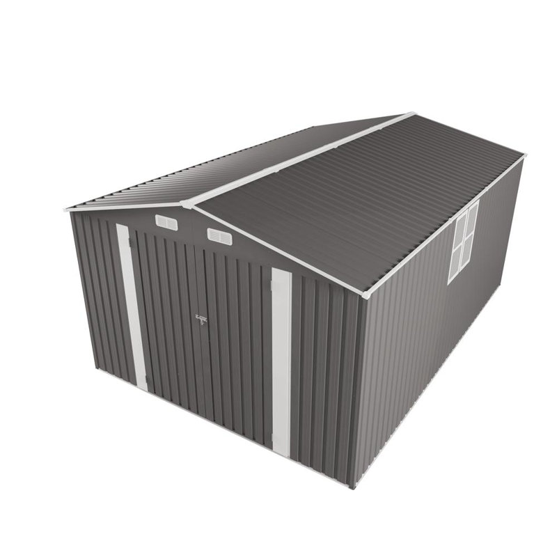 Large Metal Storage Shed, 80.31" H x 115.75" W x 169.29" D