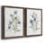 Toile avec cadre en noyer