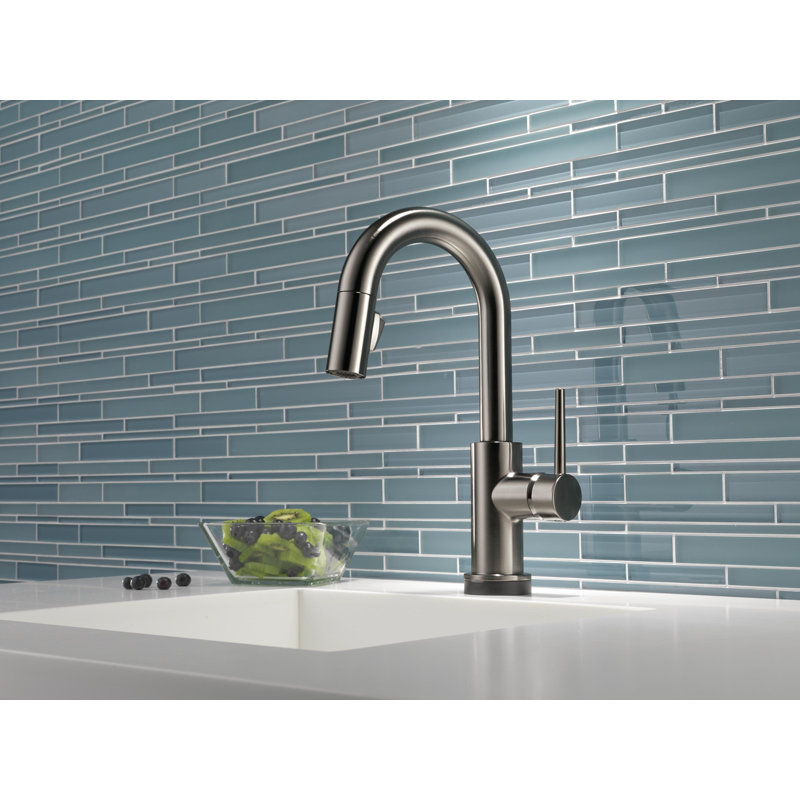 Trinsic Pull Down Touch Bar Faucet, Black Stainless