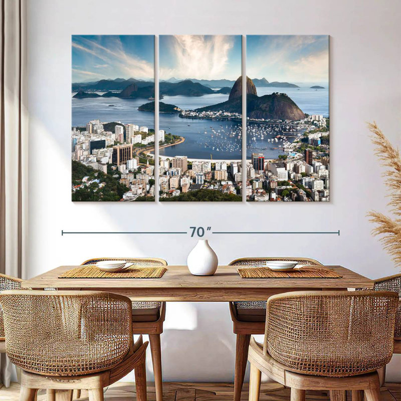Sebbie Rio De Janeiro Skyline, 42" H x 65" W