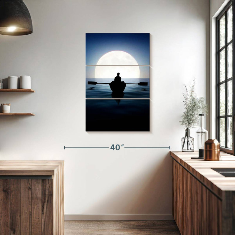 Aletra pagaie au clair de lune, H 38 po x l 24 po