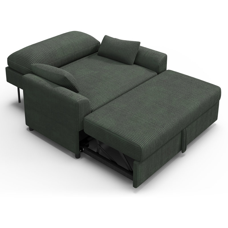 Canapé-lit Hoelscher, Green Corduroy