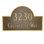 Classic Estate 2-Line Wall Address Plaque