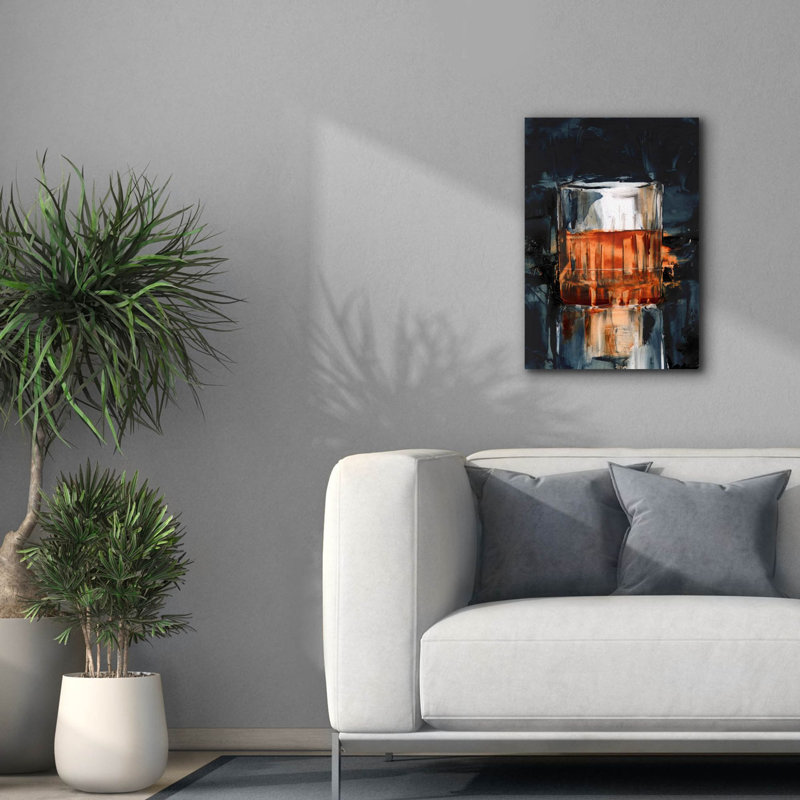 Toile épique Graffiti «Bourbon Glass 3» par Ethan Harper, 18 po x 26 po