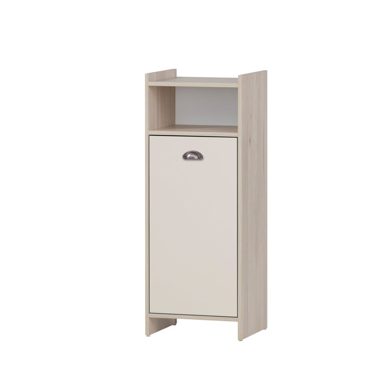 Leinaala Freestanding Bathroom Cabinet, Beige/Blue