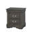 Louis Philippe Dark Gray Nightstand