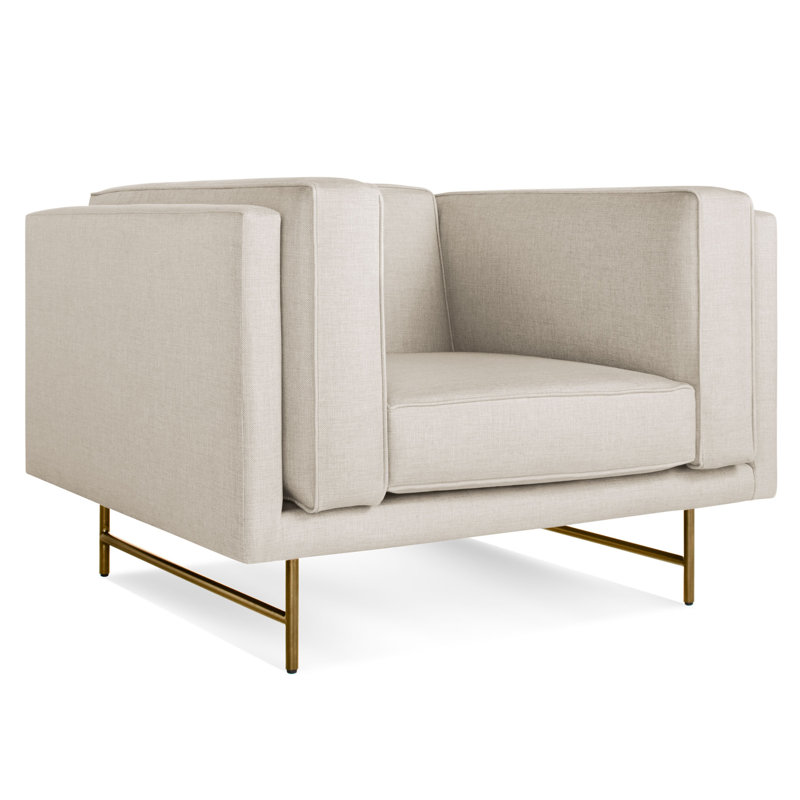 Bank Chair, Vern Grey, Antiqued Brass