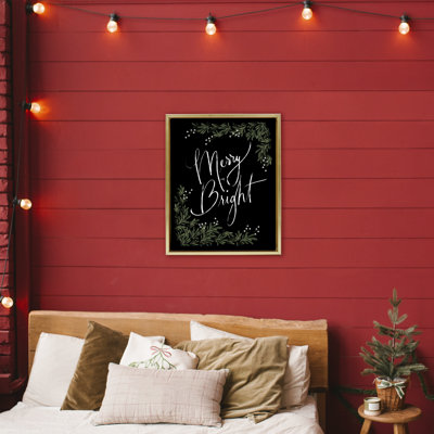 Cadre flottant Minimal Merry & Bright avec Botanicals, design par Dogwood Portfolio