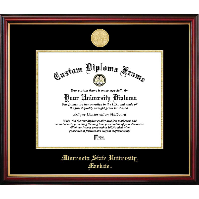 Cadre de diplôme Minnesota State Petite, L 11 po x H 8,5 po, NCAA Minnesota State