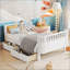 Lit plateforme simple en bois