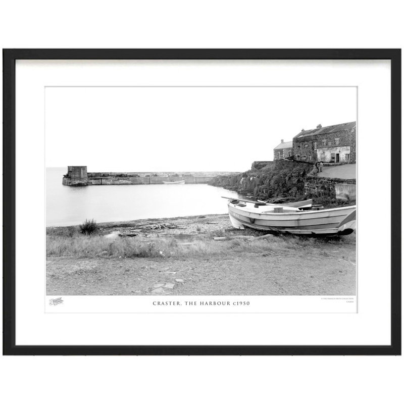 Craster, The Harbour C1950 - Single Picture Frame Print, 40cm H x 50cm W x 2.3cm D