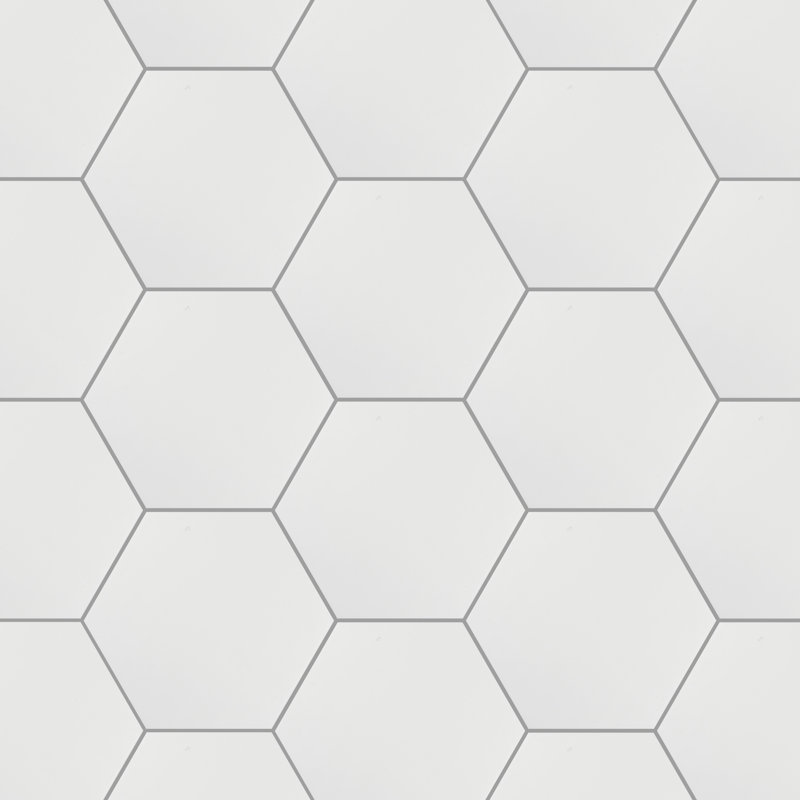 Hexitile 7" x 8" Porcelain Wall & Floor Tile