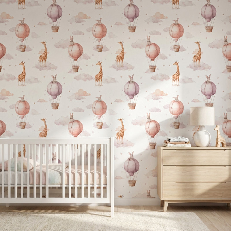 Papier peint fantaisiste avec bulles d'air, Non tissé, non collé