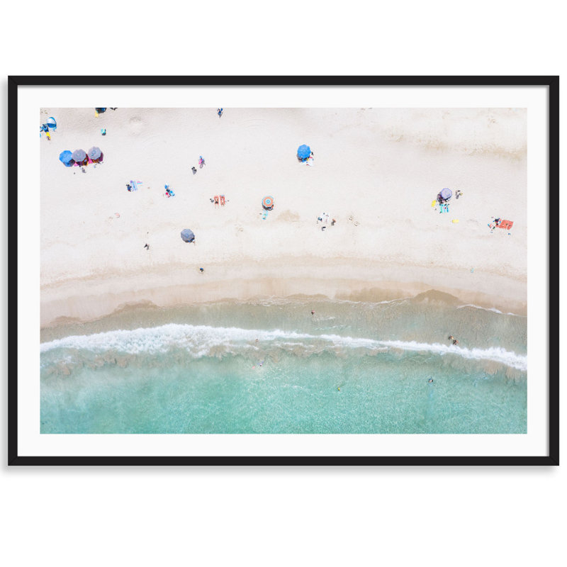 Kona Hawaii Print by Carly Tabak, Black Wood, 25" W x 18" H
