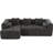 Grey Modular For Living Room, 101.2". High Foam Support. Chic Curved . 3 Square Pillows & 2 Bolster Included. Back. American Design Influence. 50.4" Width. 27.2" Height. 113.82Lbs. Chenille 101.2"-1435540211