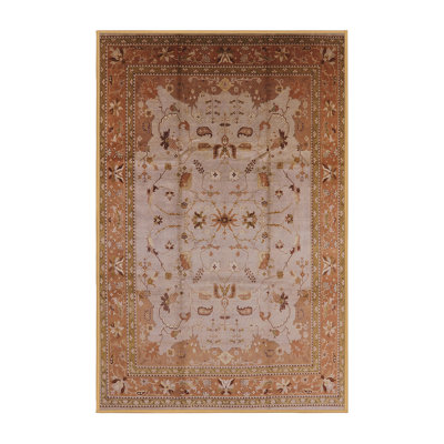 Tapis brun à motif oriental