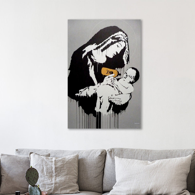 « toxique mary », reproduction d’impression sur toile tendue, H 24 po x l 16 po x P 1,5 po