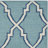 Rodgers Hand Woven Flat Weave Wool/Cotton Geometric Rug in Ivory/Light Blue-207917114