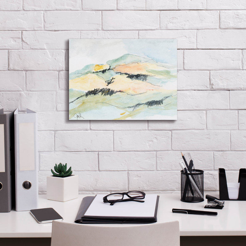 Mt. Diablo No. 1' by Jan Weiss Canvas Wall Art, 12" H x 16" W x 0.75" D