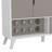 Luberta 12 Bottle Solid Wood Standard White