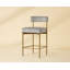 Seneca Upholstered Stool with Metal Frame