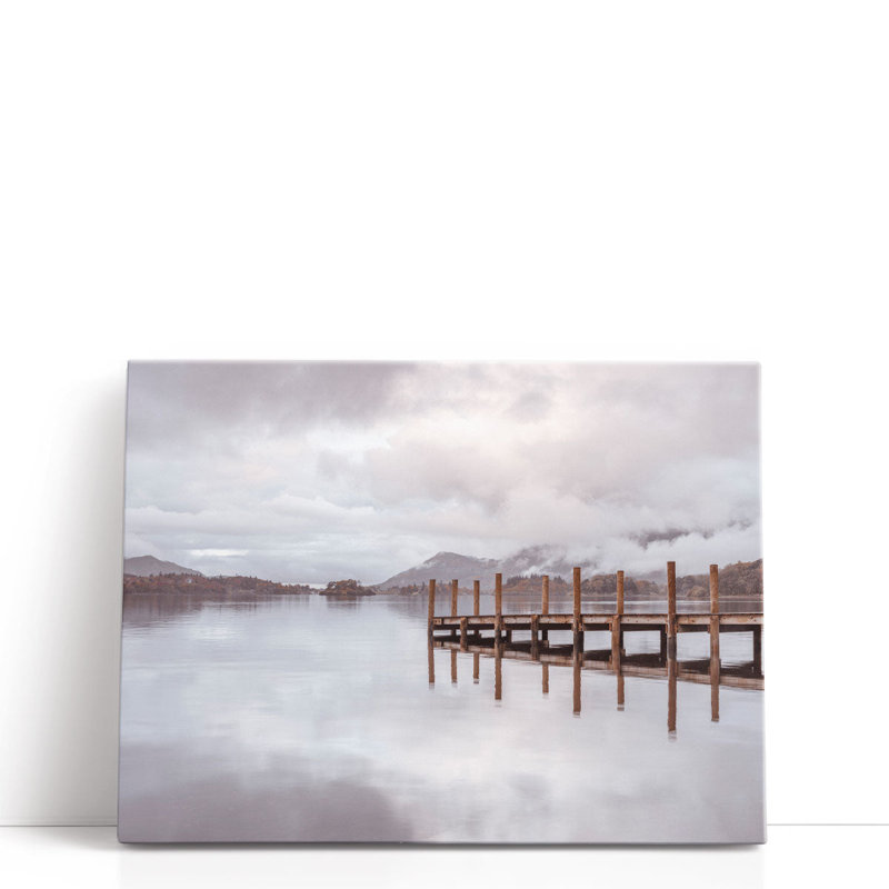 Derwentwater Pier II - reproduction d'art sur toile, H 36 po x l 48 po