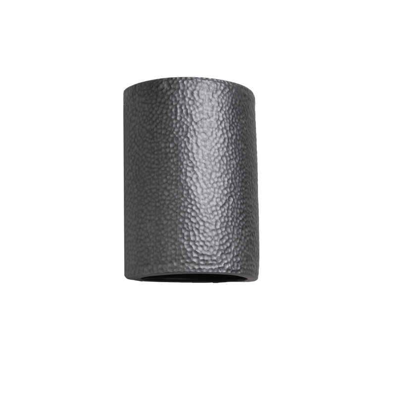 Applique murale d'extérieur en céramique Cammi, ampoule DEL incluse, Étain frotté, H 10,5 po x l 7 po x P 4 po, 1-Pack
