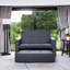 Bevers 2 Seater Linen Blend Sofa Bed-951418624