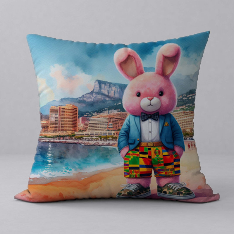 Polyester Throw Square Pillow Cover & Insert