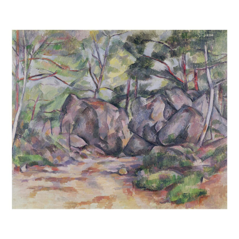 La coupe du chemin de fer, Paul Cézanne, estampe numérique, H 32 po x l 40 po