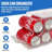 Soda Can Organizer with Lids, Stackable Soda Can Dispenser for Refrigerator