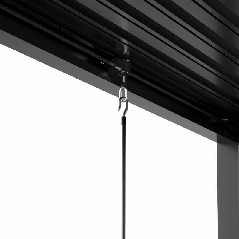 Louver Pergola Aluminum Frame & Steel Louvers, H 90,5 po x l 118 po x P 157,5 po
