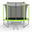 Trampoline 10 pi pour les enfants, panier et échelle de basketball, trampoline pour enfants d'extérieur avec enceinte sécuritaire, assemblage rapide pour s'amuser dans la cour-106068736