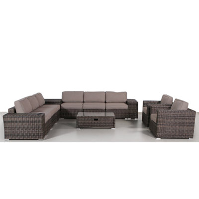 Demarest fully assembled 8 Person Seating Group