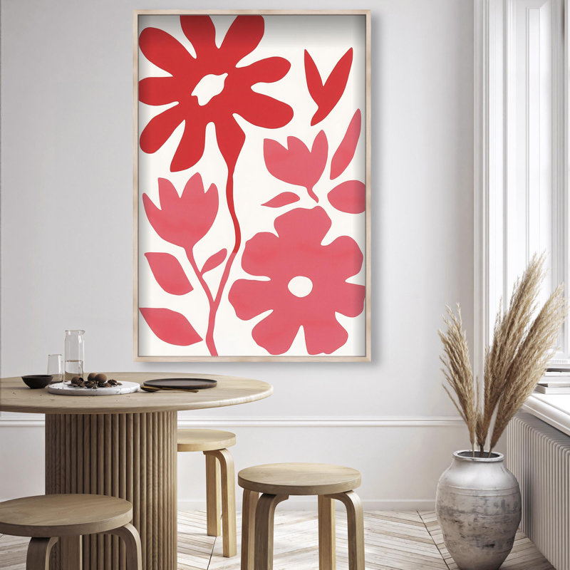 Oliver Gal Glimmers of Dawn II Abstract Botanical - Luxury Shadowbox Framed Wall Art, 38'' H x 26'' W, Cream